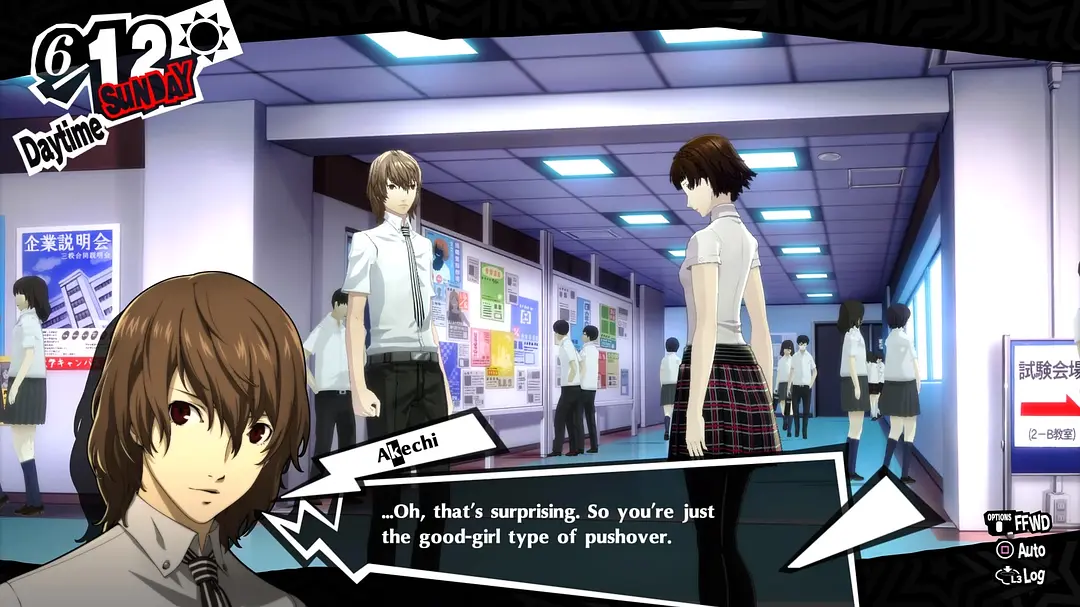 ...Oh, that's surprising. So you're just the good-girl type of pushover.